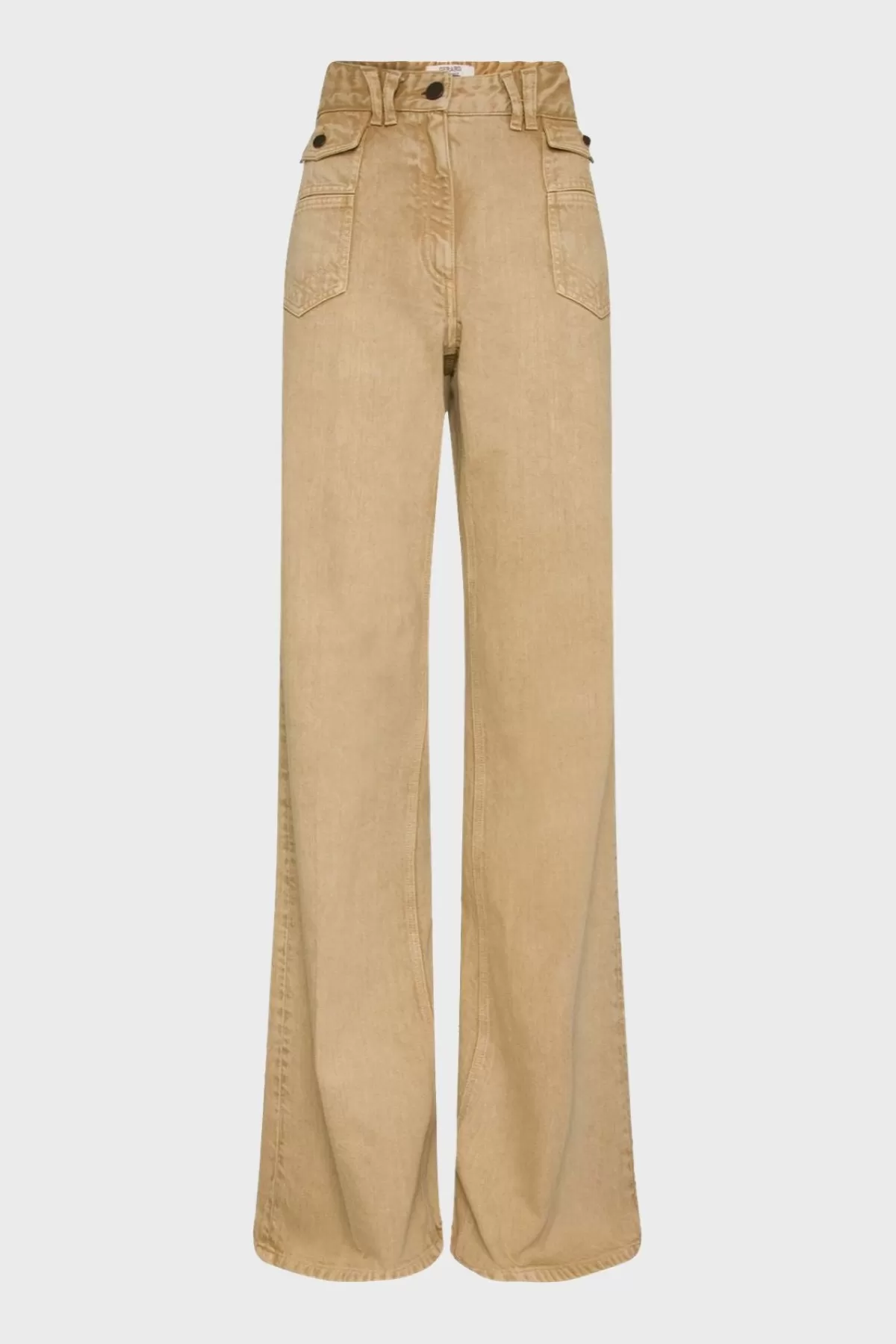 Gerarddarel ANNA - Pantalon large taille haute en jean Beige-Femme Pantalons & Jeans