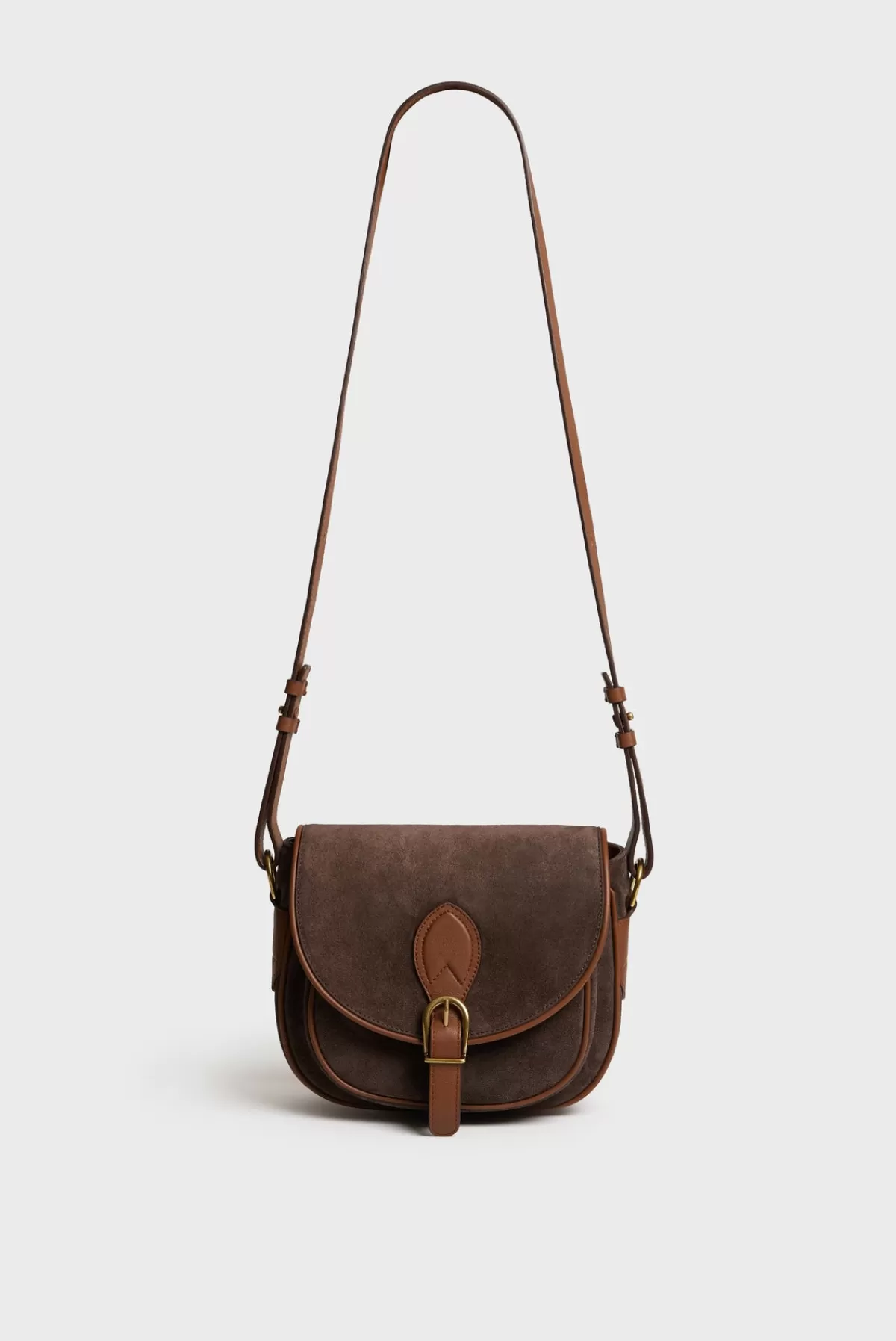 Gerarddarel Besace en cuir velours - GYPSY Marron-Femme Sacs porté épaule | Sacs bandoulière