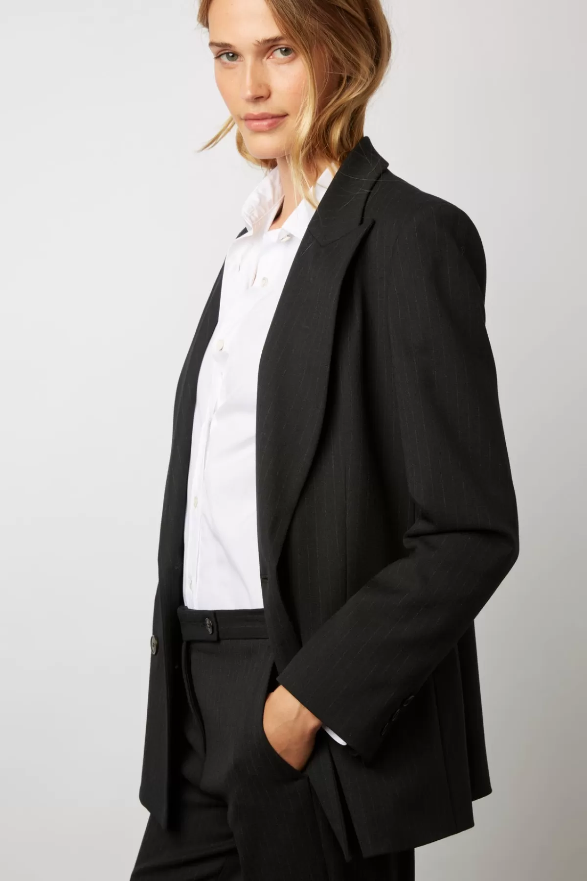 Gerarddarel Blazer croisé à rayures - NICOLE Bleu foncé / Marine-Femme Vestes