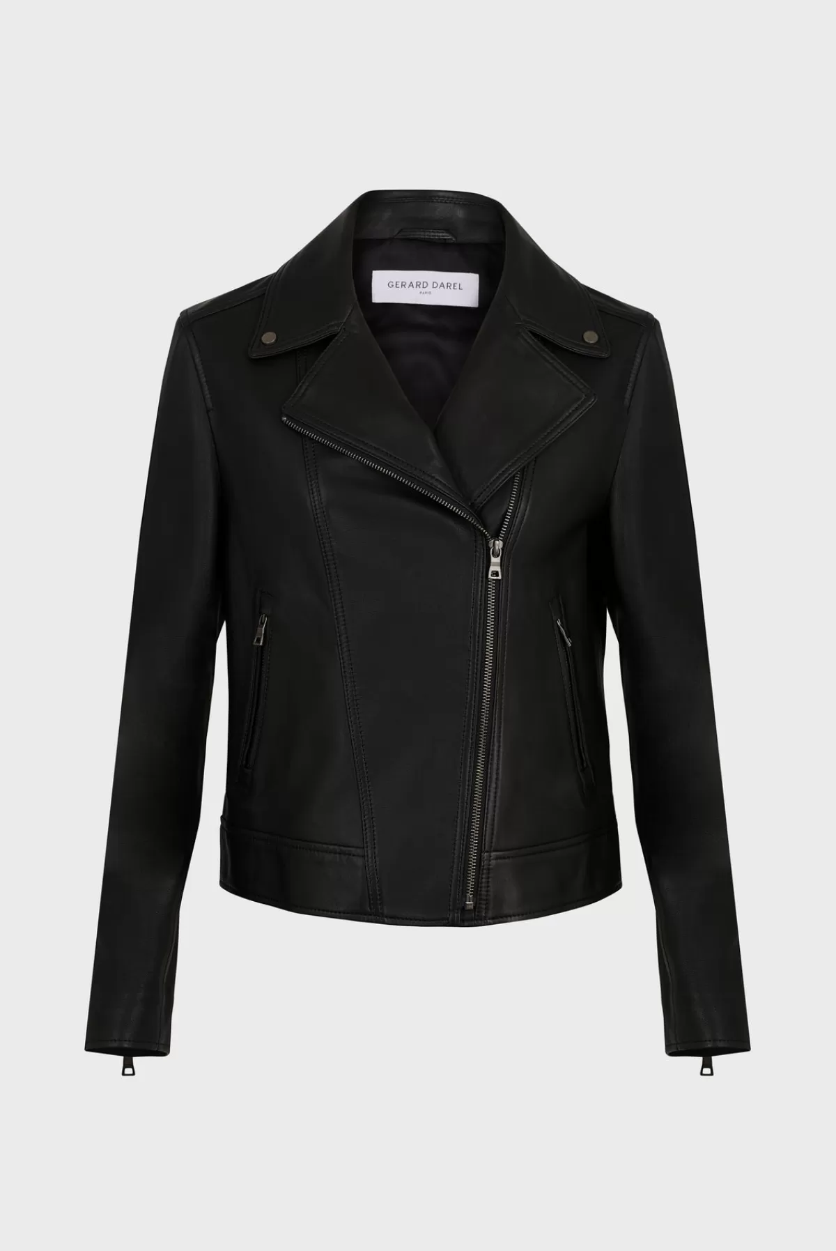 Gerarddarel Blouson en cuir femme NADEGE | Gerard Darel Noir-Femme Cuirs & Peaux