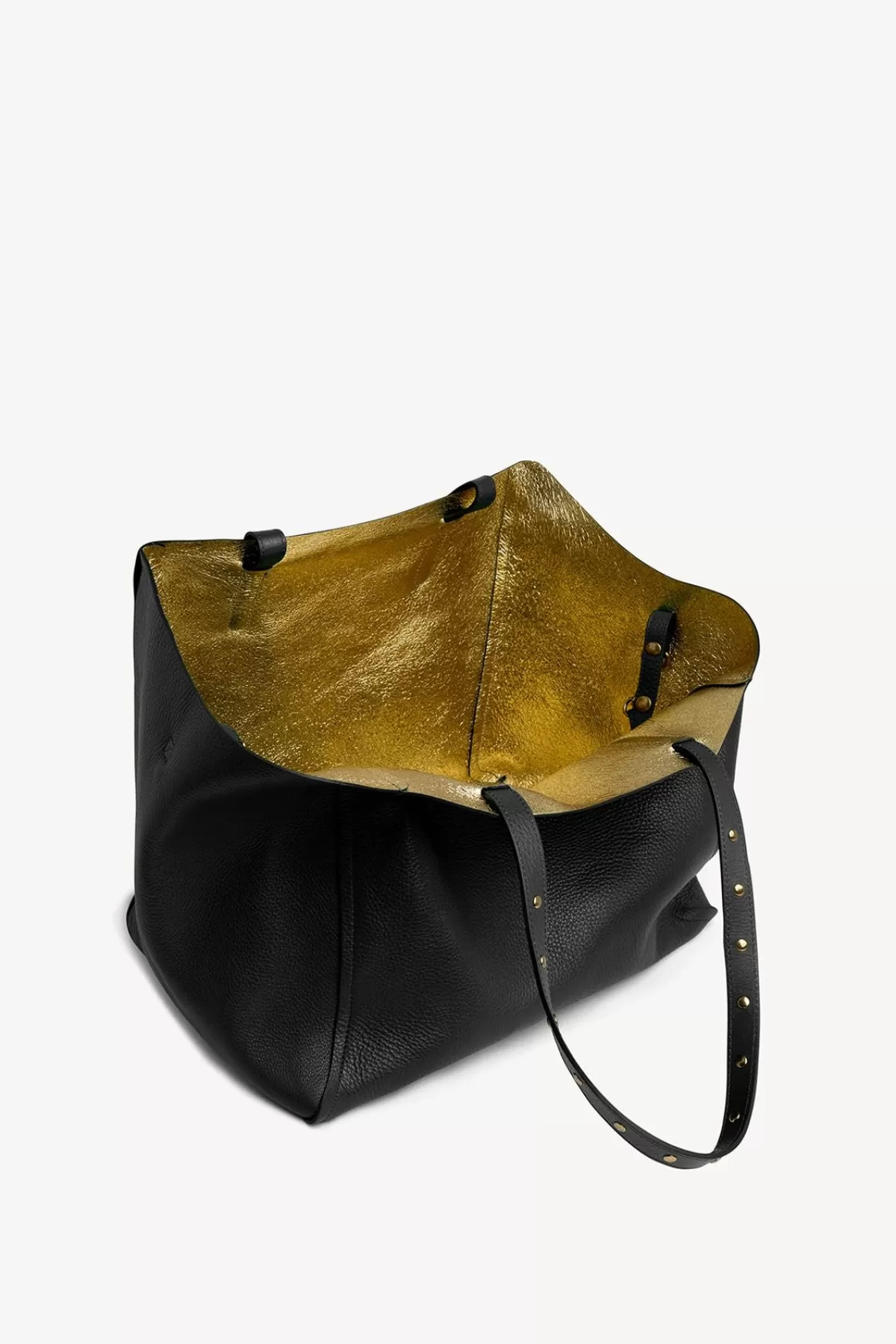 Gerarddarel Cabas en cuir grainé /or - SIMPLE 2 | Gerard Darel Noir-Femme Sacs à main | Sacs porté épaule | Paniers & Cabas