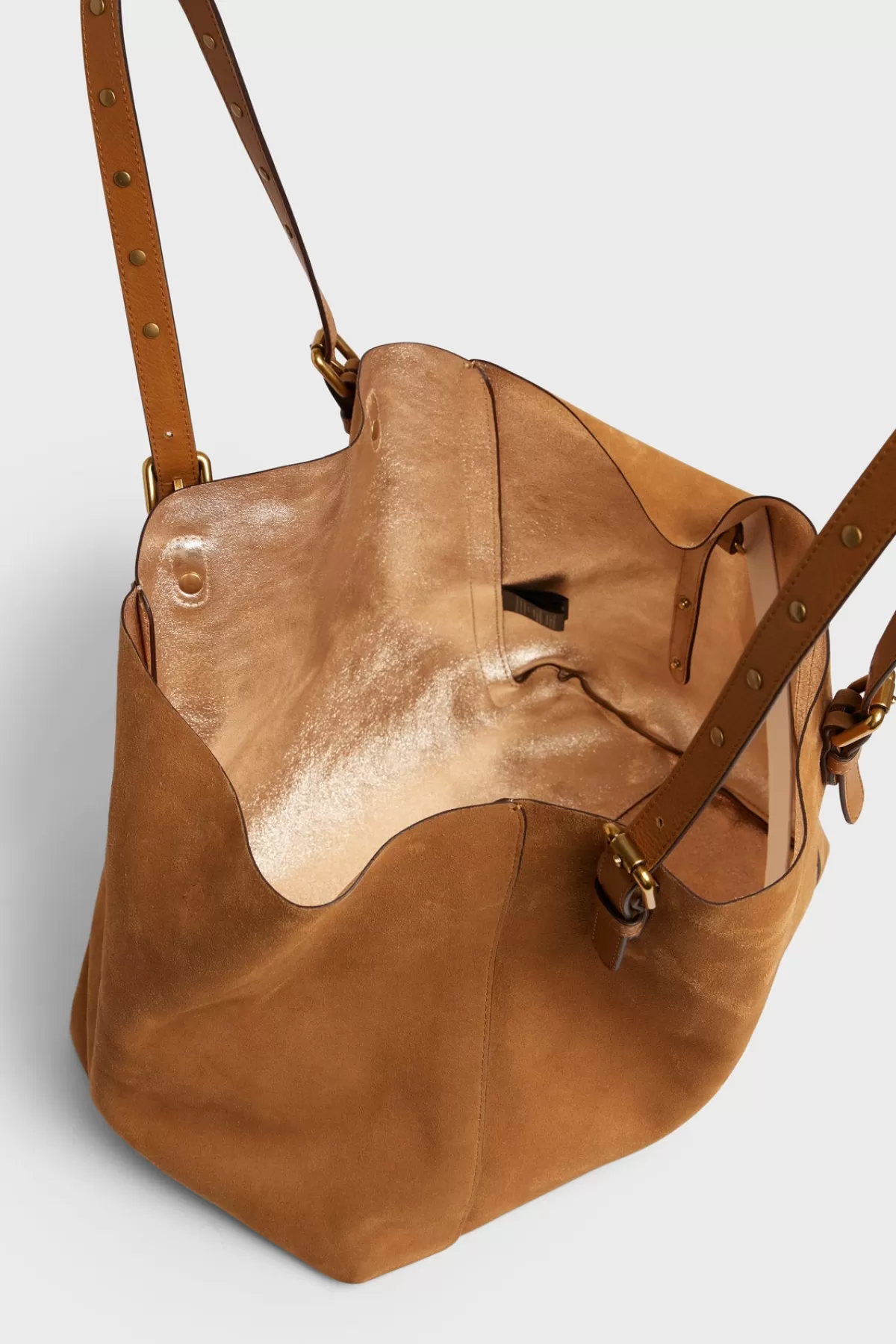 Gerarddarel Cabas en cuir velours femme SIMPLE BAG | Gerard Darel Blé-Femme Sacs à main | Sacs porté épaule | Paniers & Cabas