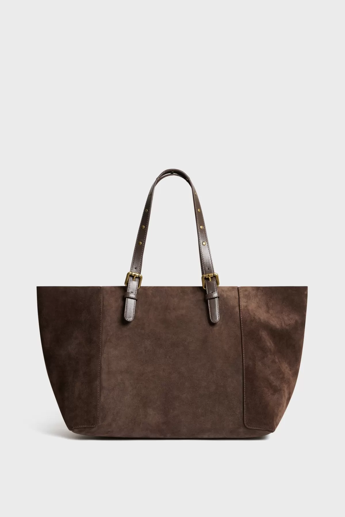 Gerarddarel Cabas en cuir velours intérieur métallisé - SIMPLE BAG Marron-Femme Sacs à main | Sacs porté épaule | Paniers & Cabas