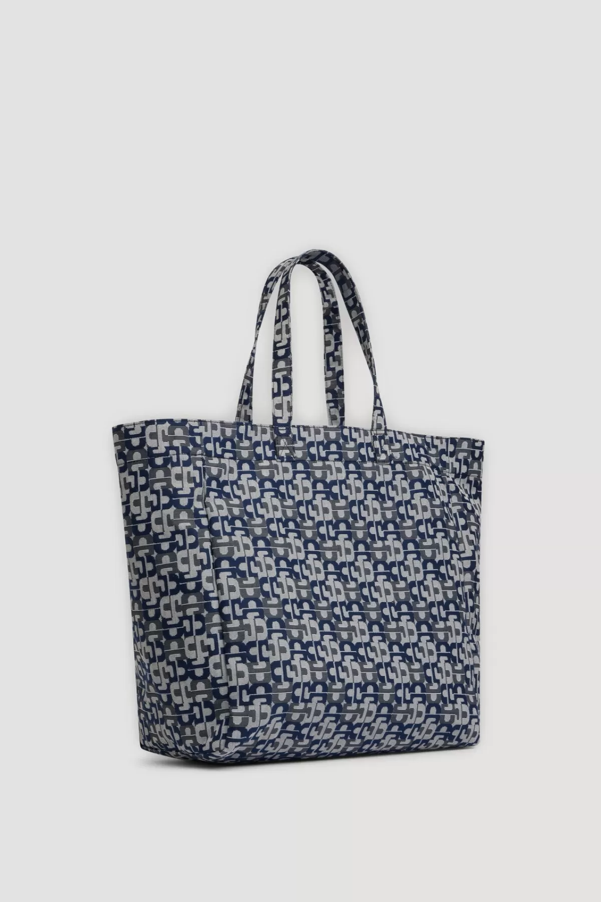 Gerarddarel Cabas en jacquard marine - LOLA | Gerard Darel Bleu foncé / Marine-Femme Sacs à main | Sacs porté épaule | Paniers & Cabas