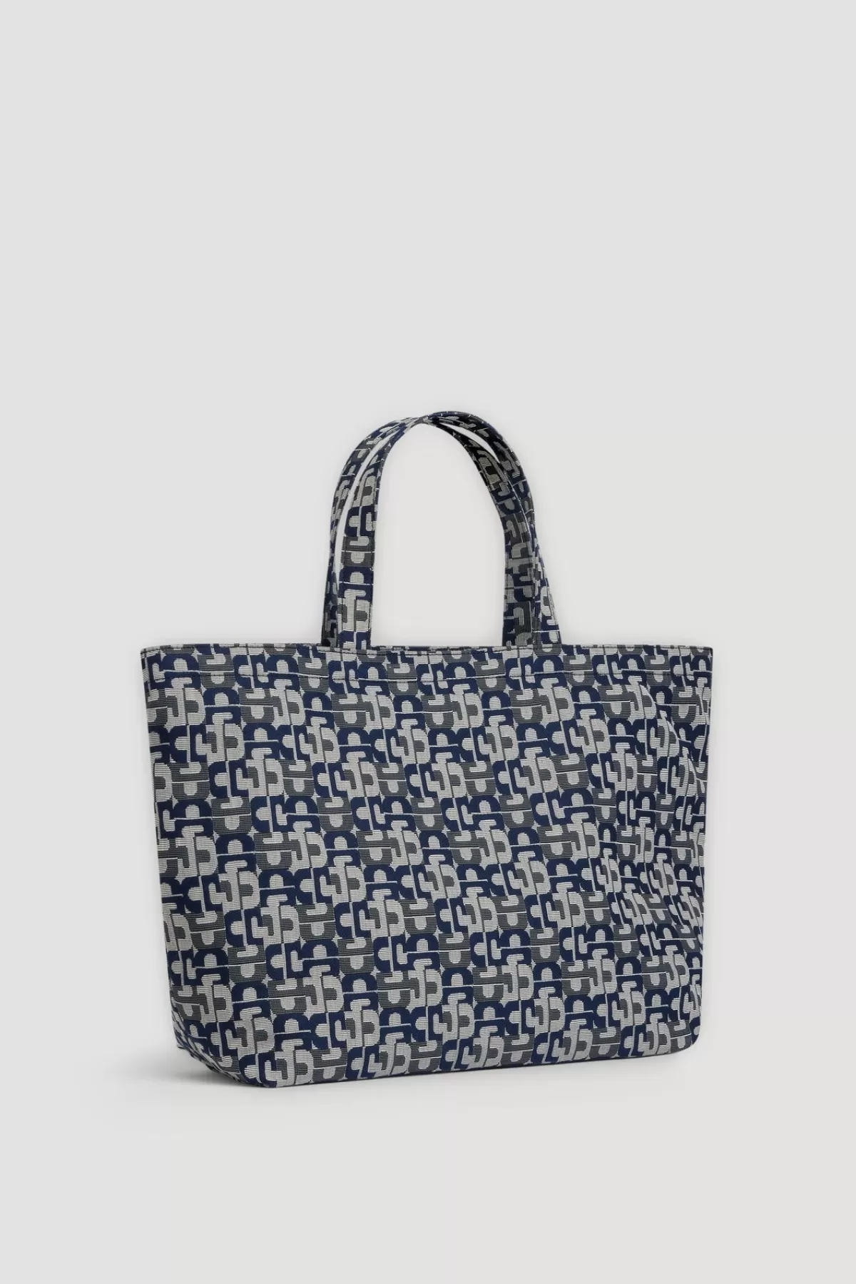 Gerarddarel Cabas en jacquard marine - LOLITA | Gerard Darel Bleu foncé / Marine-Femme Sacs à main | Sacs porté épaule | Paniers & Cabas