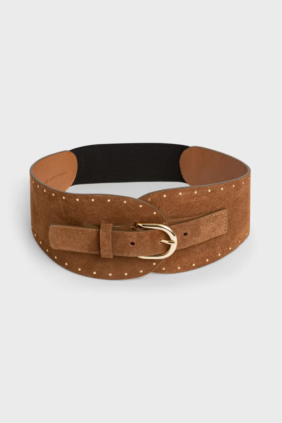 Gerarddarel Ceinture corset cuir velours camel - OLYMPE | Gerard Darel Marron-Femme Ceintures