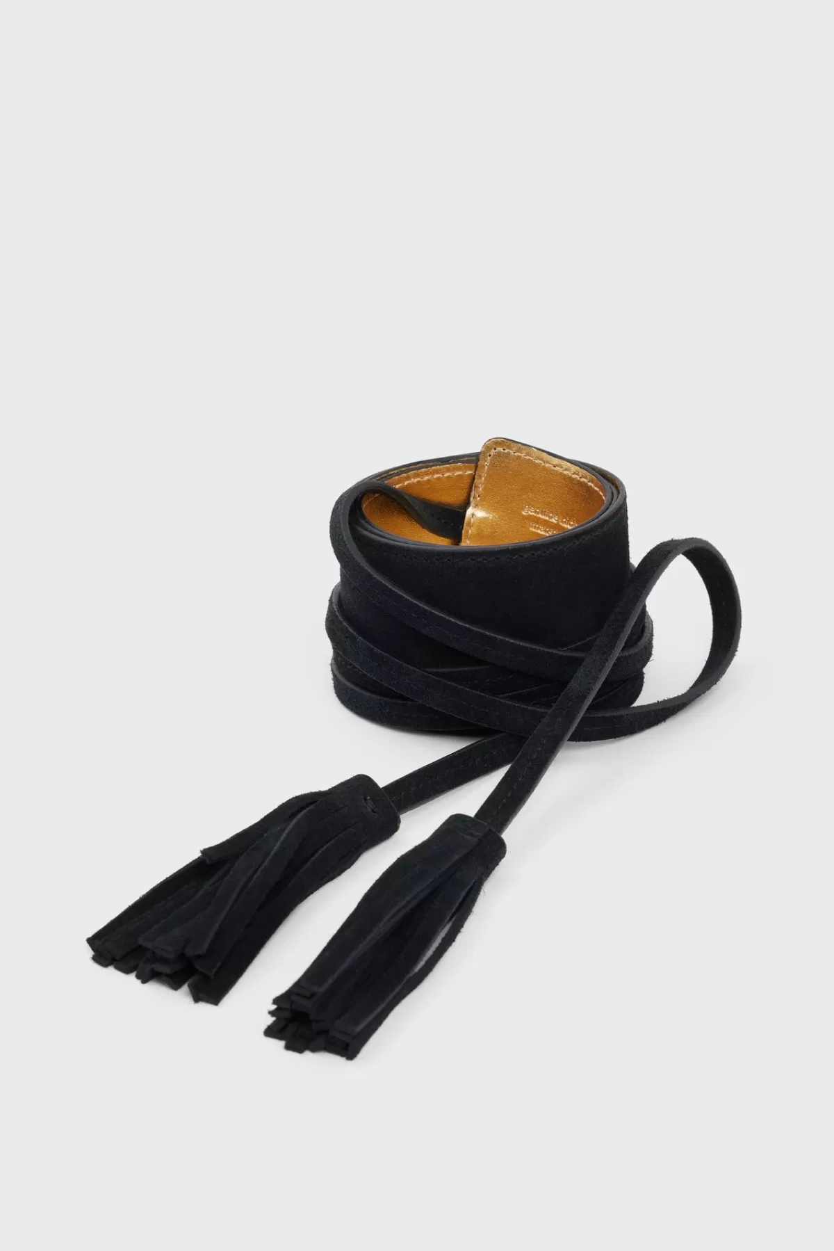 Gerarddarel Ceinture large en cuir velours - ORNA | Gerard Darel Noir-Femme Ceintures