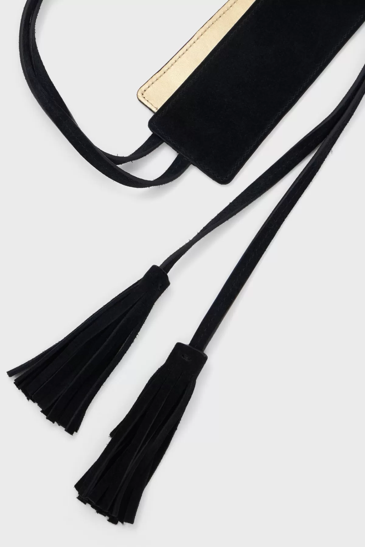 Gerarddarel Ceinture large en cuir velours - ORNA | Gerard Darel Noir-Femme Ceintures