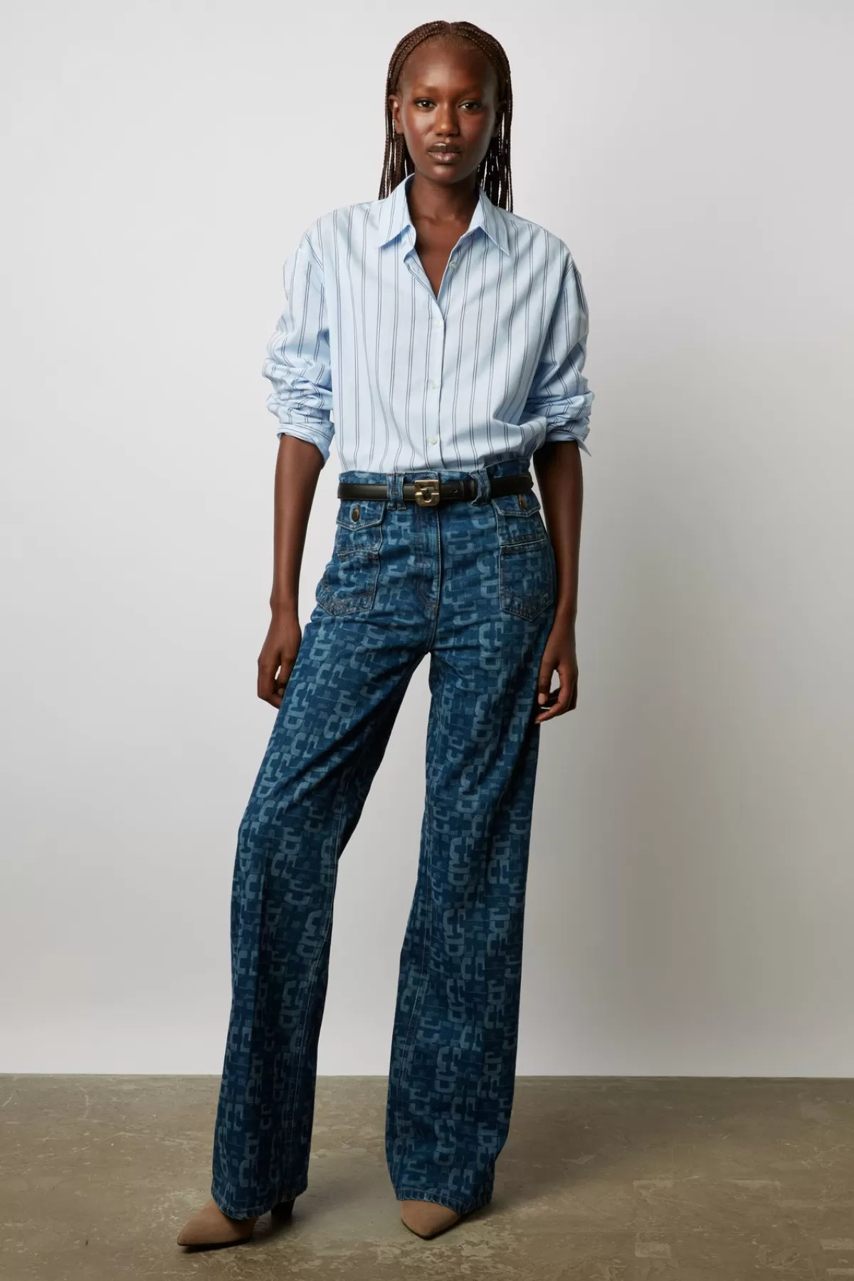 Gerarddarel Chemise en coton à rayures bicolores Bleu-Femme Chemises & Blouses