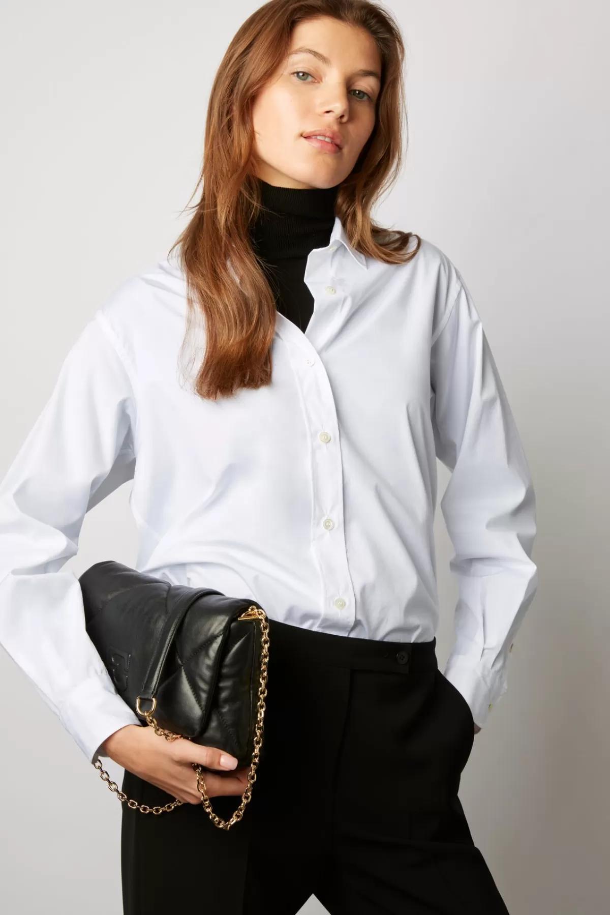 Gerarddarel Chemise en popeline de coton - CLYDE | Gerard Darel Blanc-Femme Chemises & Blouses