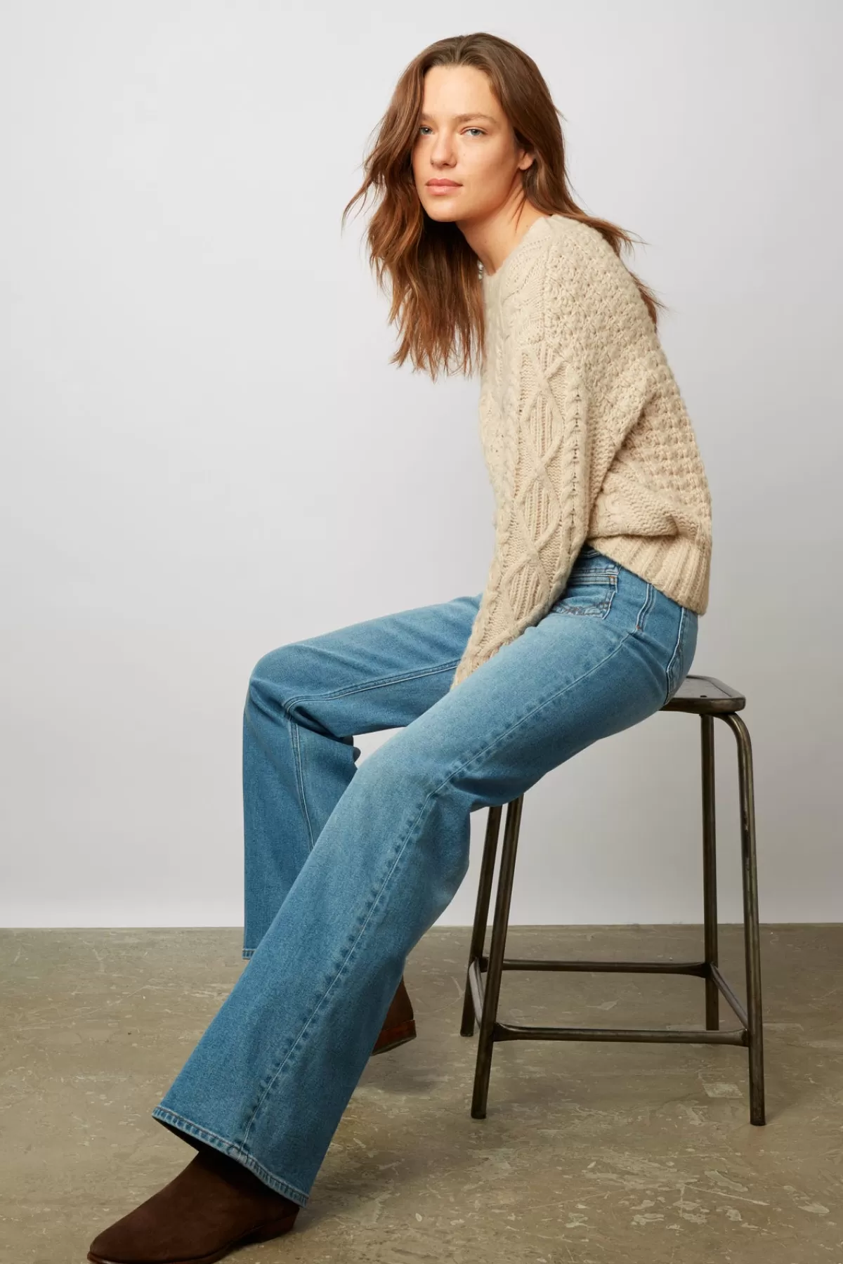 Gerarddarel Jean Flare -ANNA femme Jean Flare -ANNA | Gerard Darel Bleu-Femme Pantalons & Jeans