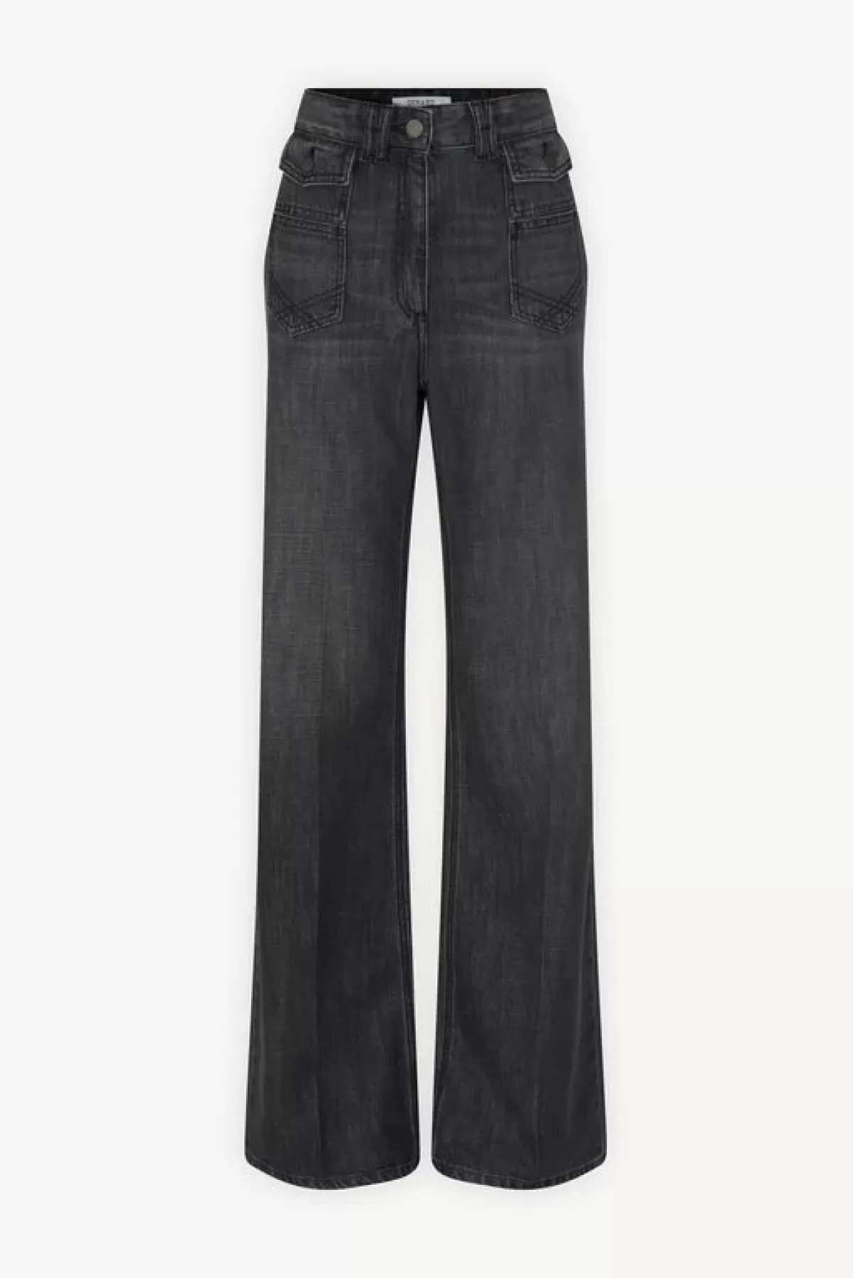 Gerarddarel Jean Flare taille haute anthracite - ANNA | Gerard Darel Gris-Femme Pantalons & Jeans