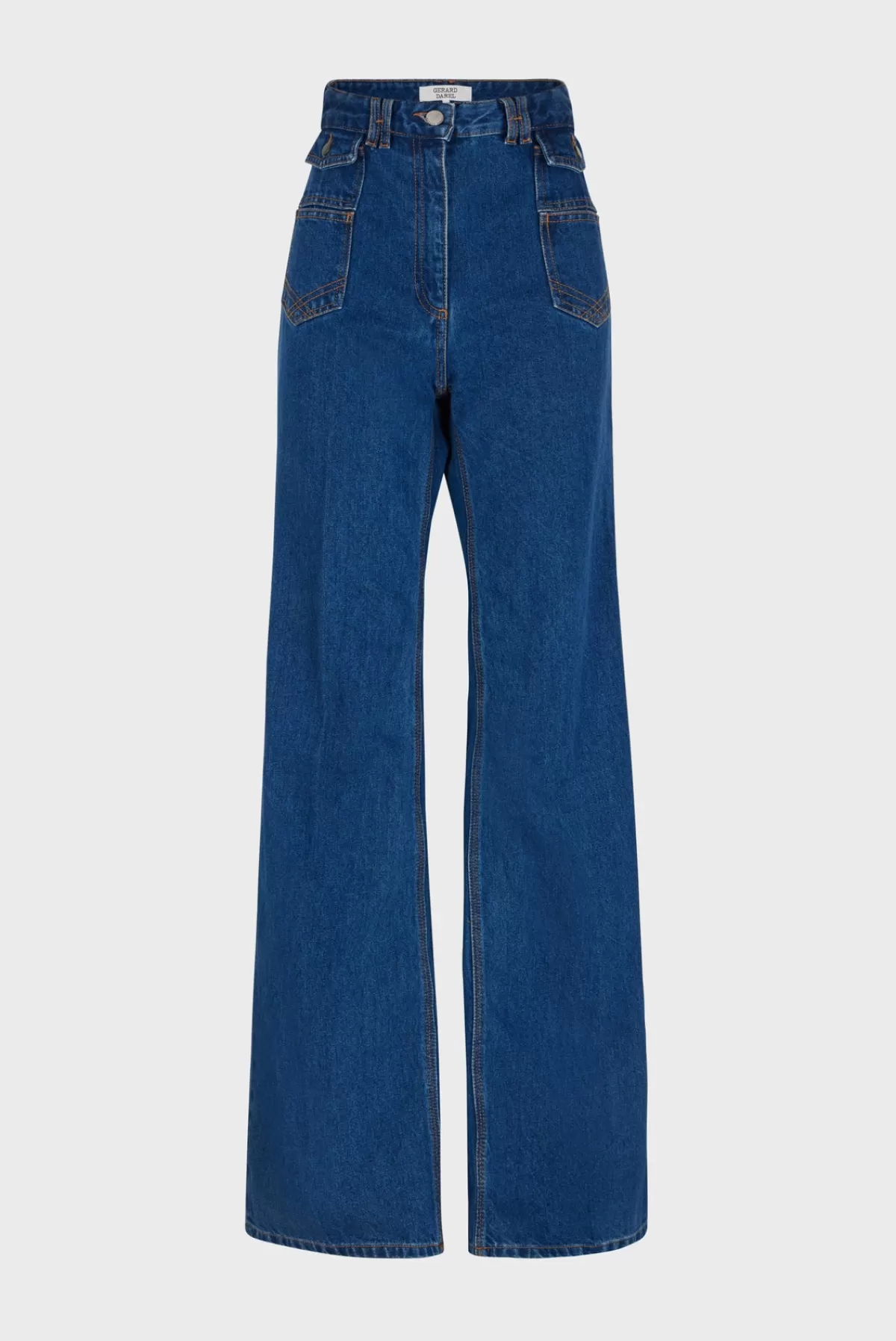Gerarddarel Jean Flare taille haute marine - ANNA | Gerard Darel Bleu foncé / Marine-Femme Pantalons & Jeans