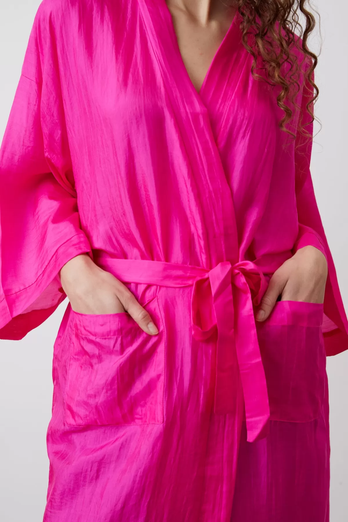 Gerarddarel Kimono en soie Fuchsia-Femme Pyjamas & Kimonos