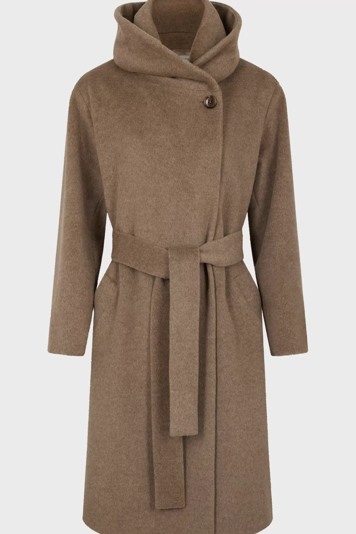 Gerarddarel Manteau col châle en laine vierge et angora - SEMRA Beige-Femme Manteaux et Trenchs