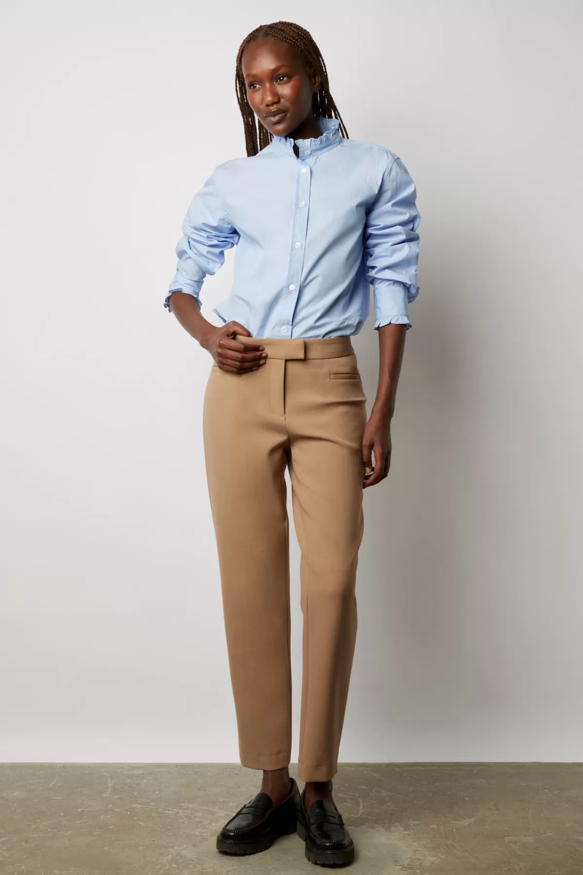 Gerarddarel Pantalon droit 7/8 - ECATERINA Beige-Femme Pantalons & Jeans