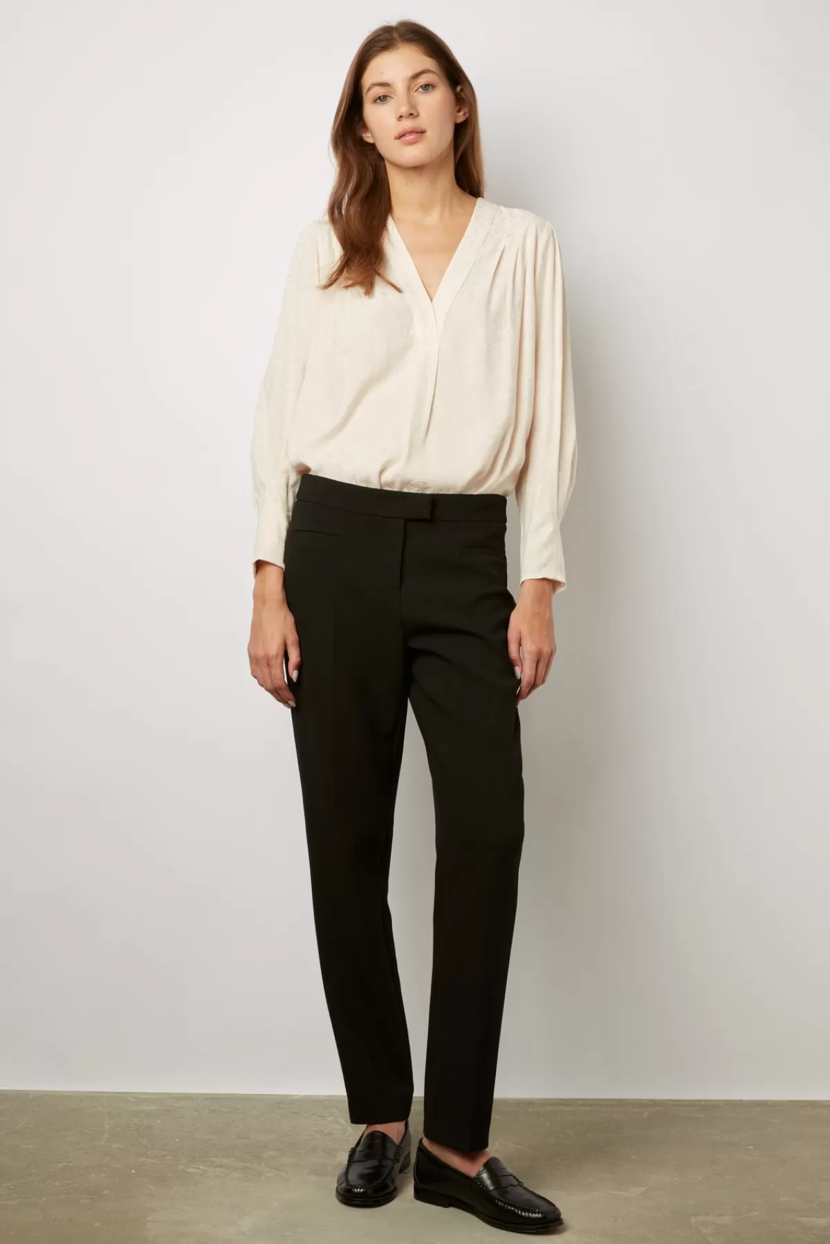 Gerarddarel Pantalon droit 7/8 - ECATERINA Noir-Femme Pantalons & Jeans