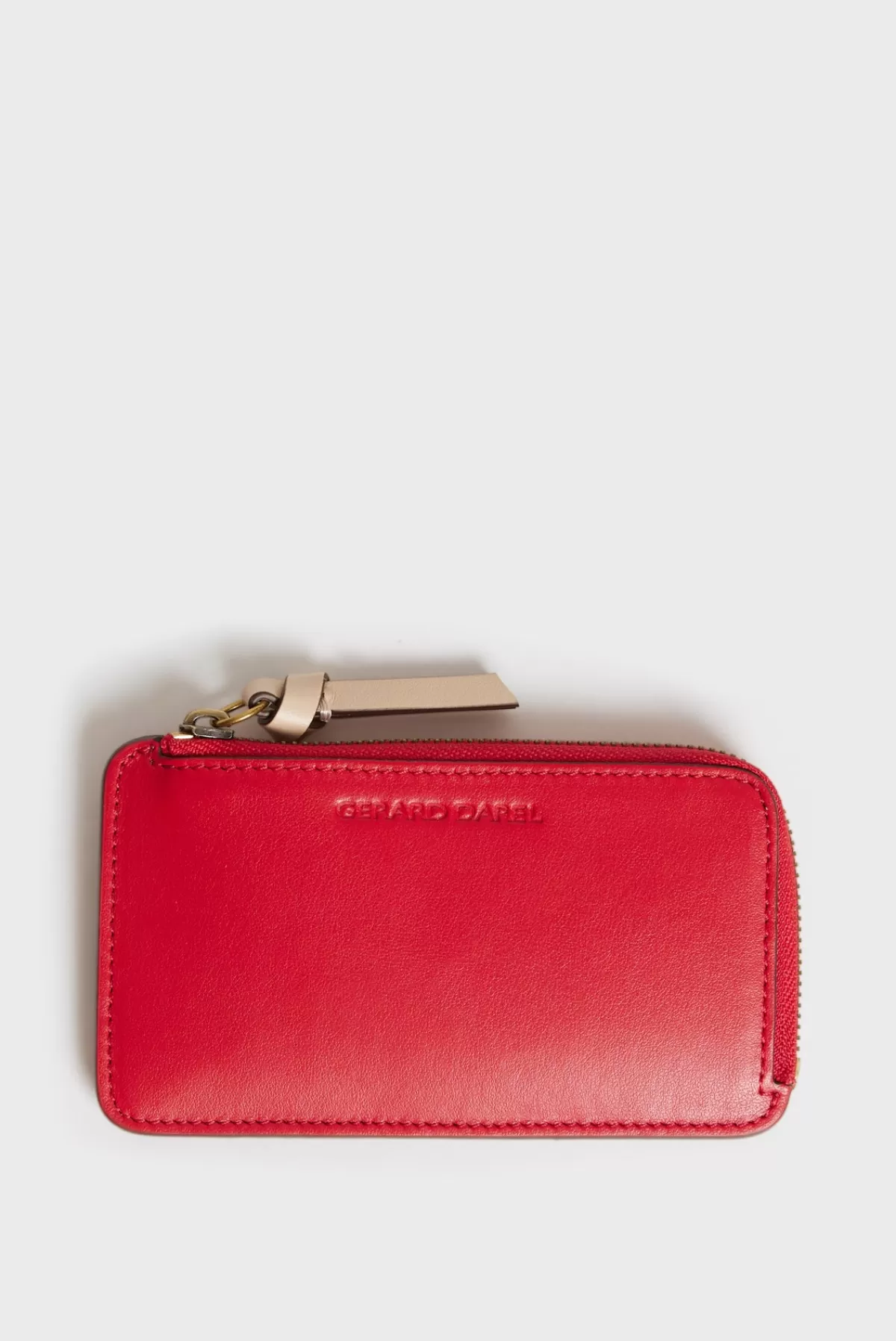 Gerarddarel Porte carte en cuir lisse - CARDHOLDER Rouge-Femme Petite Maroquinerie