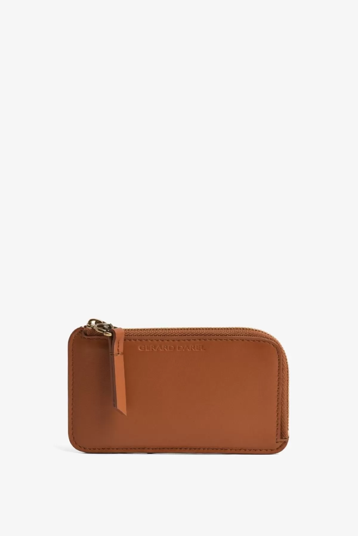 Gerarddarel Porte carte en cuir lisse - CARDHOLDER | Gerard Darel Camel-Femme Petite Maroquinerie