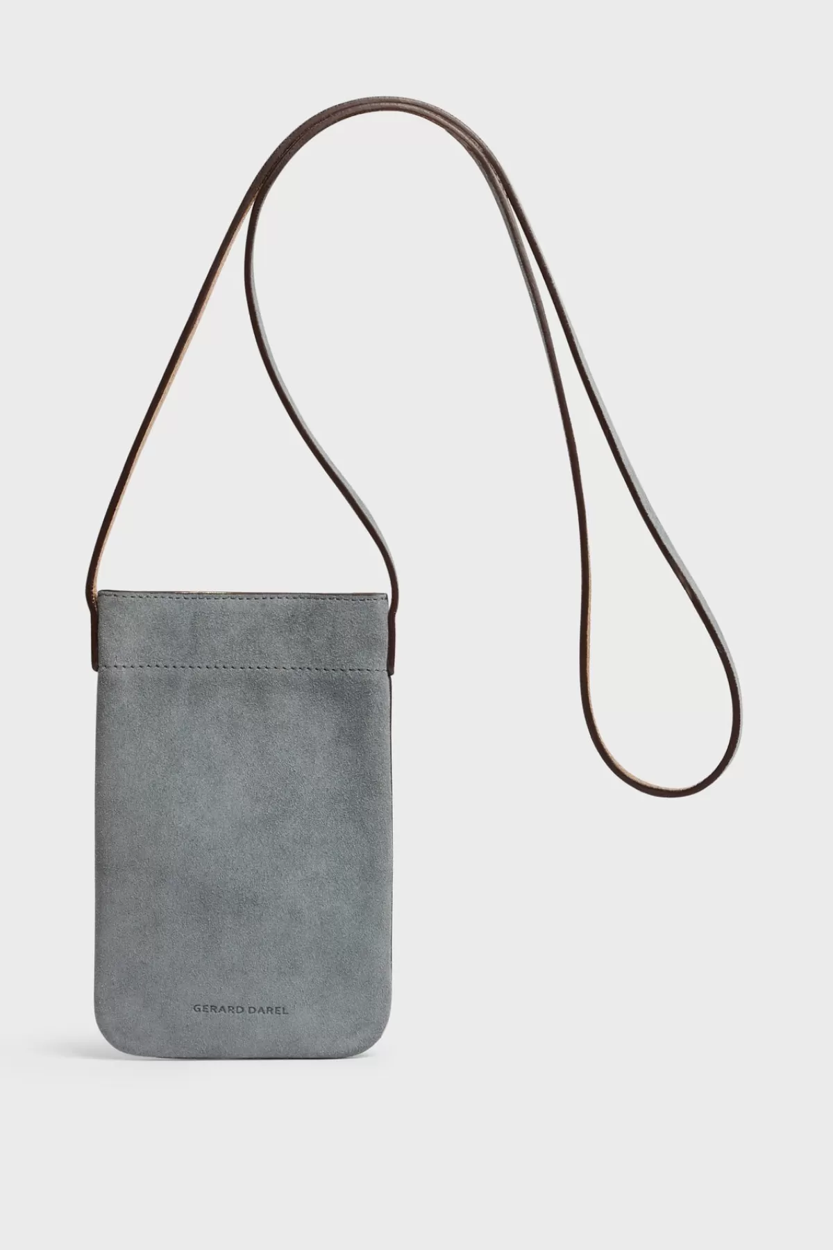 Gerarddarel Porte téléphone cuir femme bleu LADYPHONE | Gerard Darel Gris-Femme Sacs porté épaule | Sacs bandoulière | Petite Maroquinerie