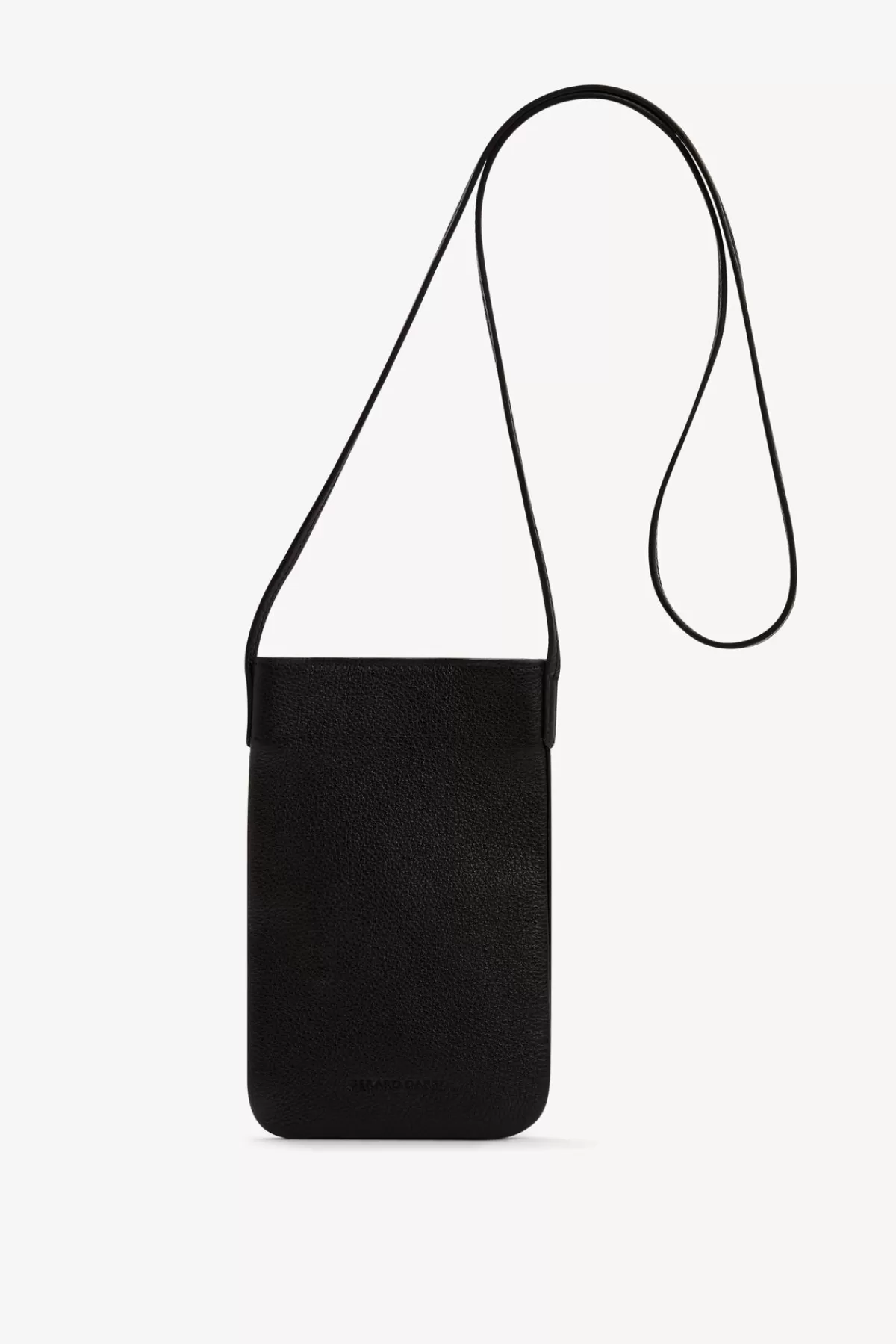 Gerarddarel Porte téléphone cuir grainé - LADYPHONE | Gerard Darel Noir-Femme Sacs porté épaule | Sacs bandoulière | Petite Maroquinerie