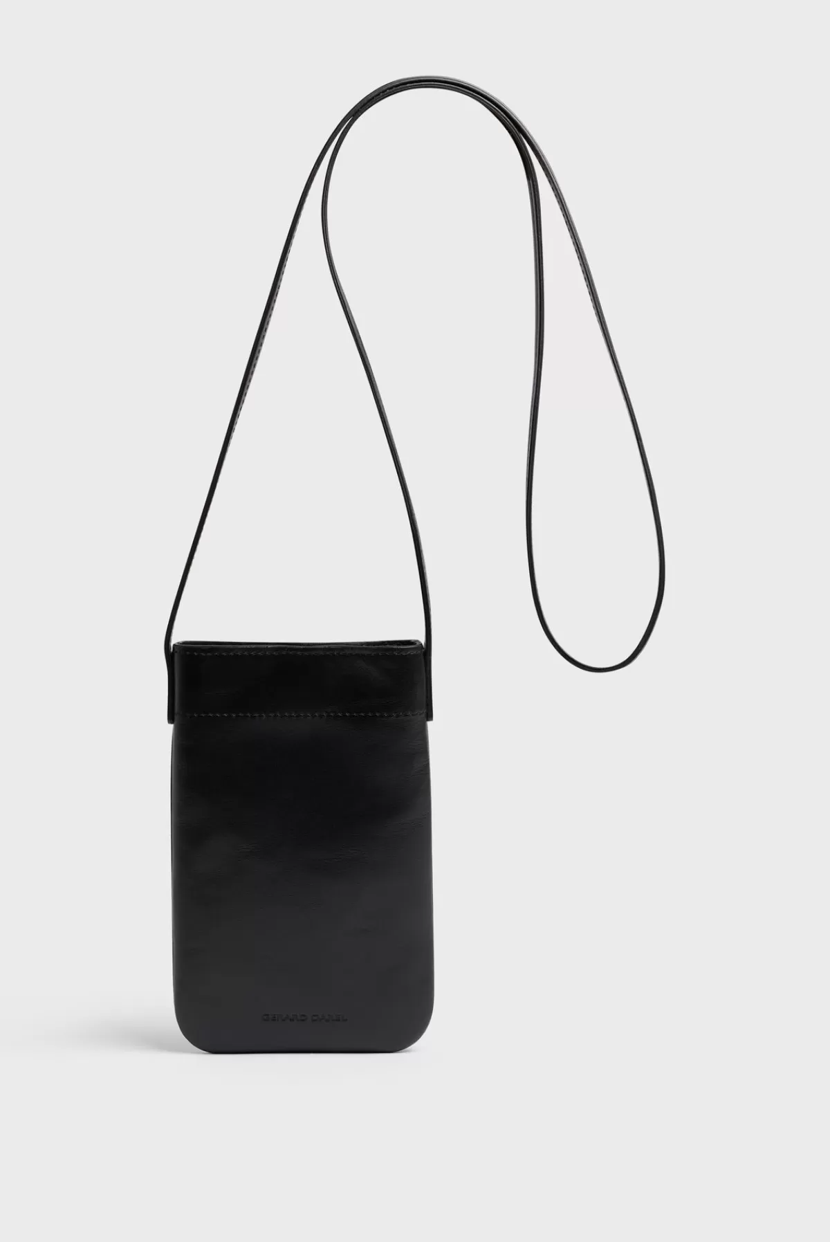 Gerarddarel Porte téléphone en cuir - LADYPHONE | Gerard Darel Noir-Femme Sacs porté épaule | Sacs bandoulière | Petite Maroquinerie