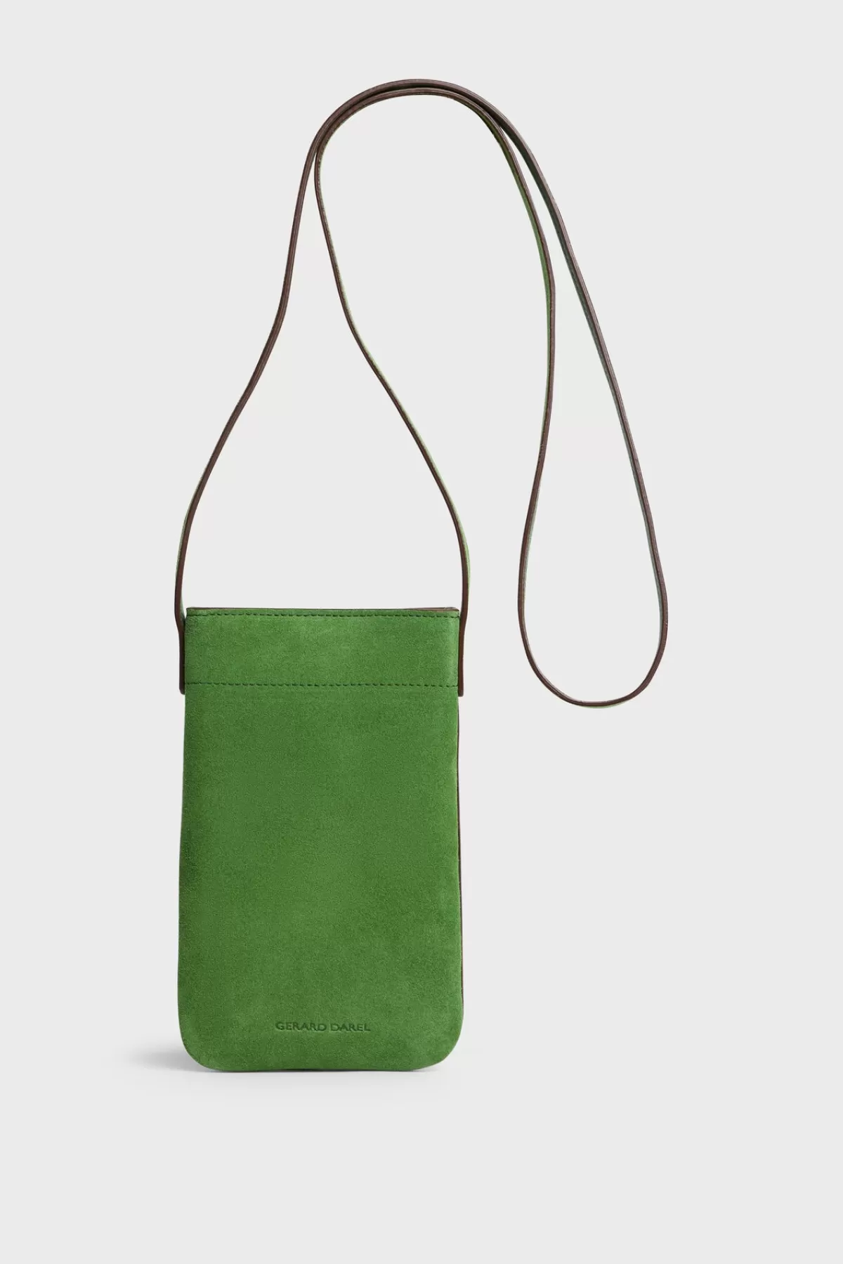 Gerarddarel Porte téléphone en cuir velours - LADYPHONE Vert-Femme Sacs porté épaule | Sacs bandoulière | Petite Maroquinerie