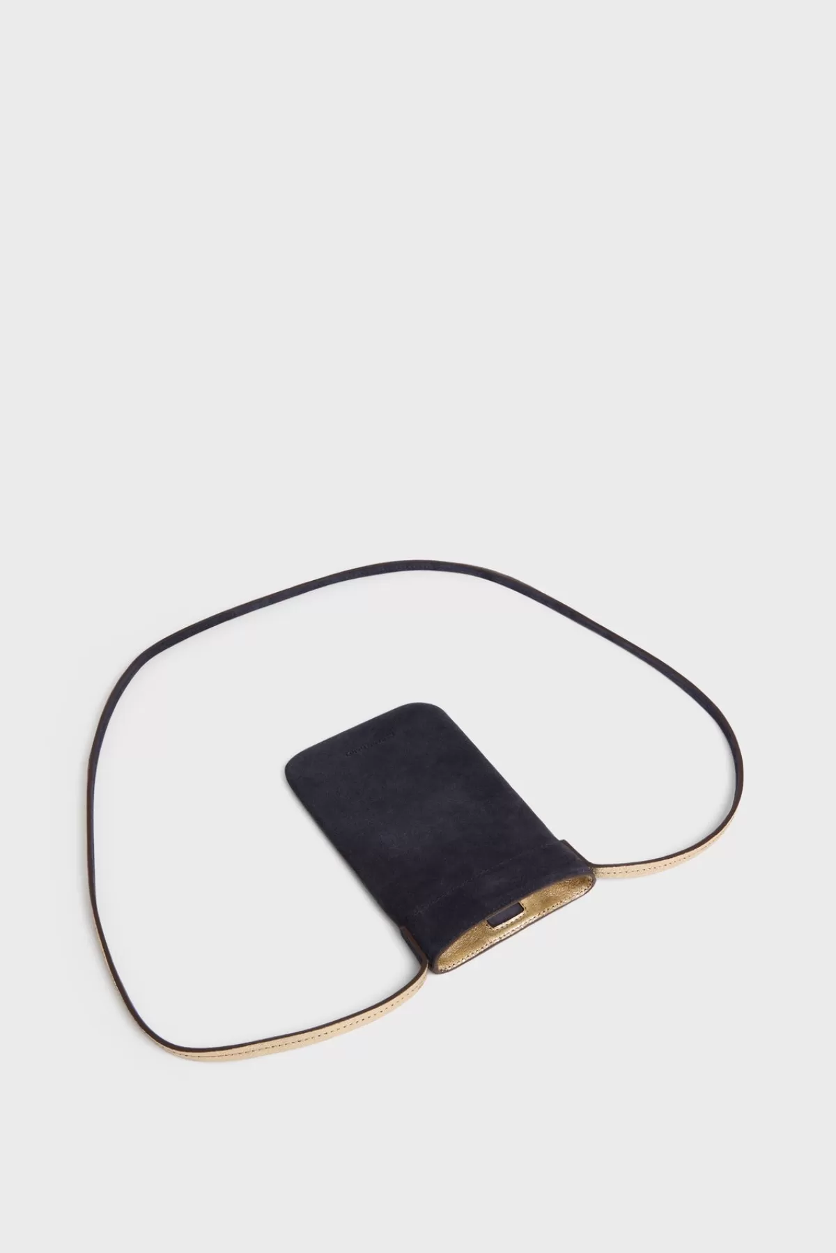 Gerarddarel Porte téléphone en cuir velours intérieur métallisé - LADYPHONE -Femme Sacs bandoulière | Petite Maroquinerie