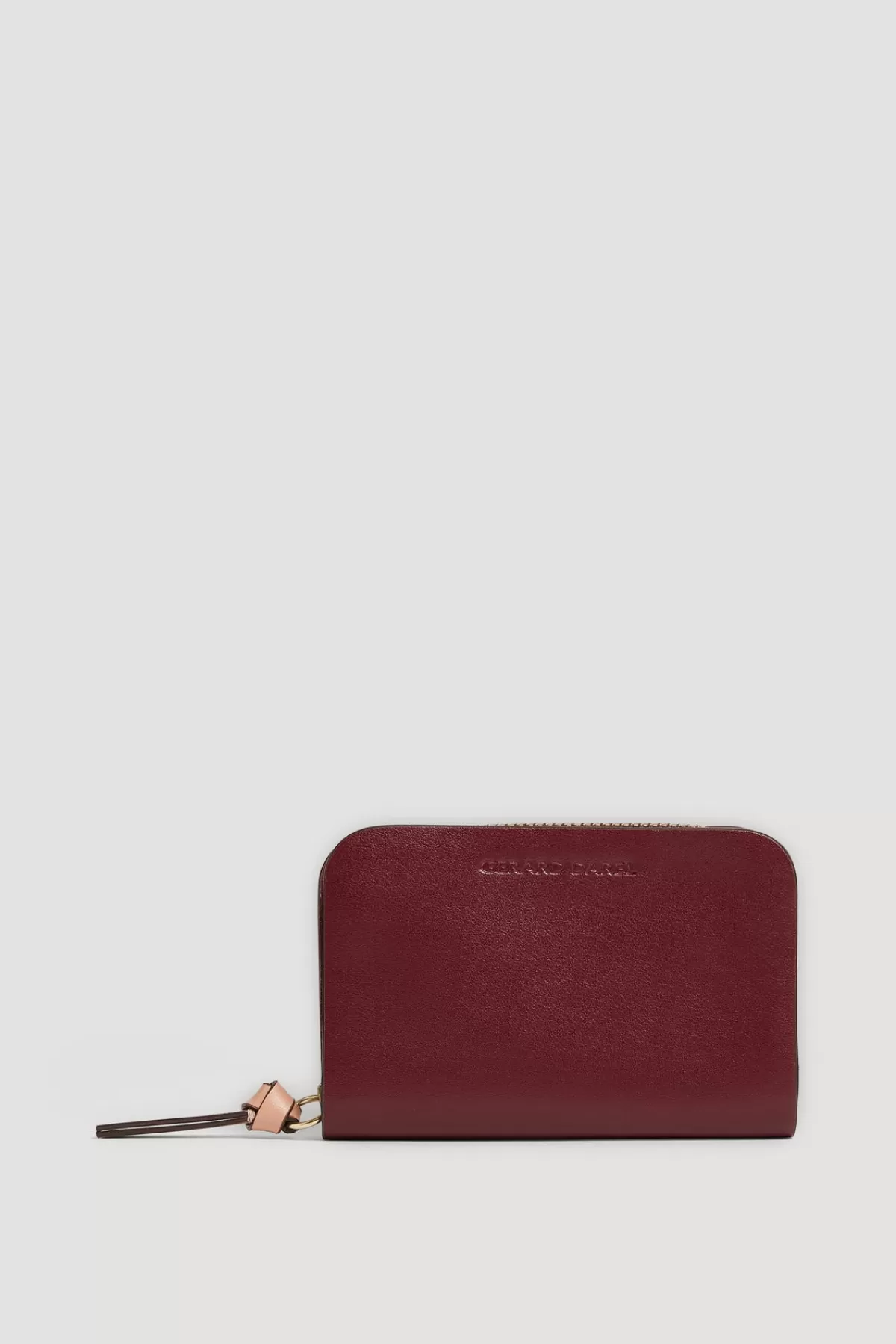 Gerarddarel Portefeuille en cuir bordeaux - MINI WALLET | Gerard Darel Rouge-Femme Petite Maroquinerie