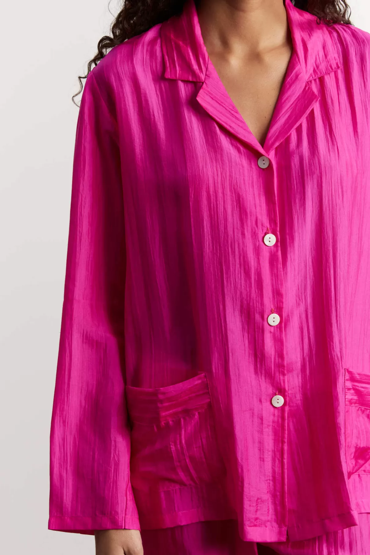 Gerarddarel Pyjama en soie - Fuchsia-Femme Pyjamas & Kimonos