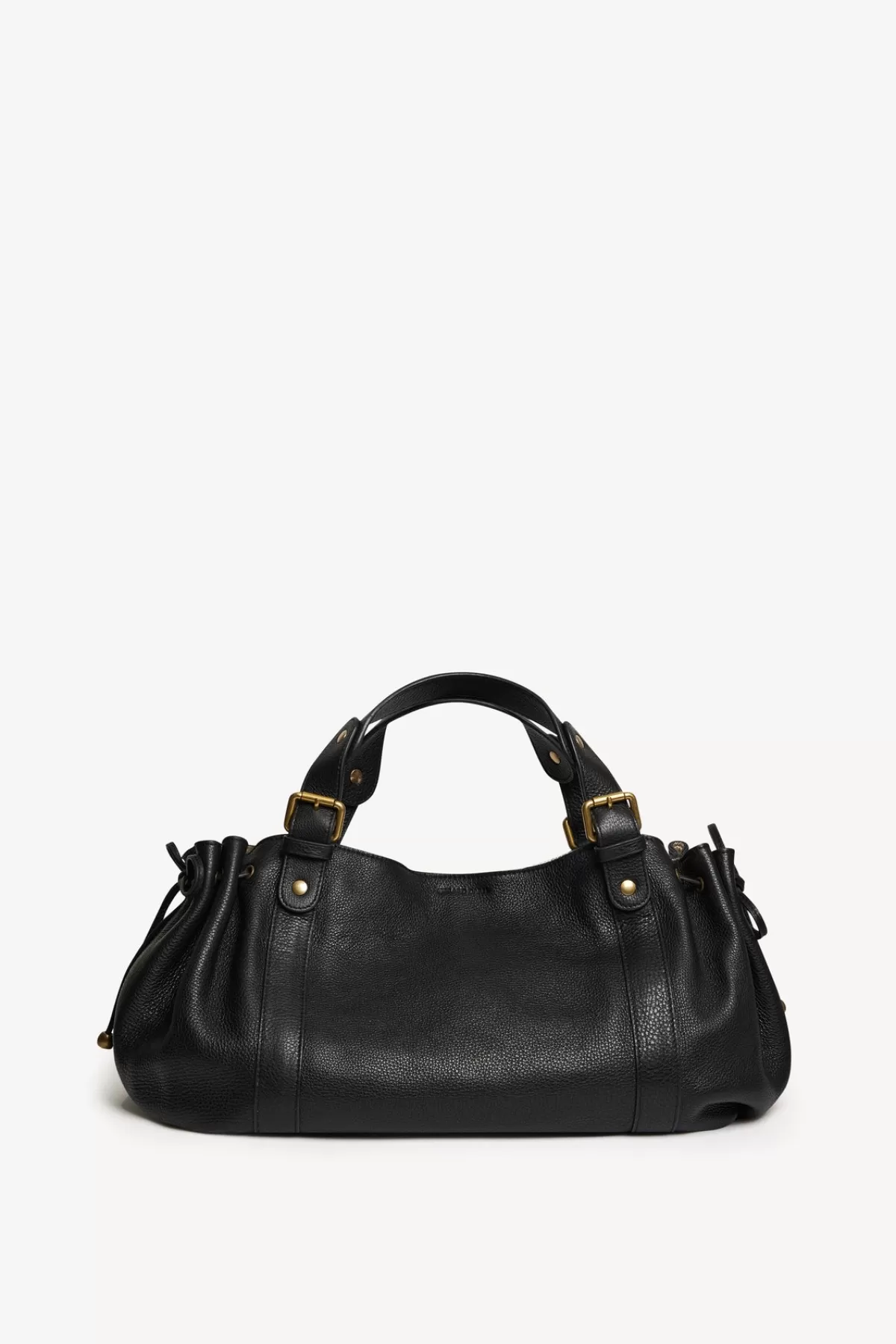 Gerarddarel Sac à main en cuir grainé /or - 24H | Gerard Darel Noir-Femme Sacs à main | Sacs porté épaule