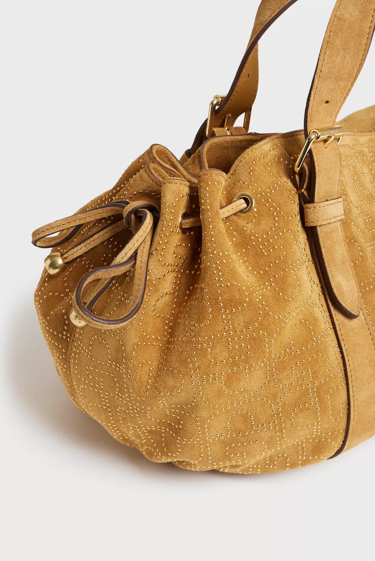 Gerarddarel Sac à main en cuir velours avec initiales GD en all over - LE 24H Blé-Femme Sacs à main | Sacs porté épaule