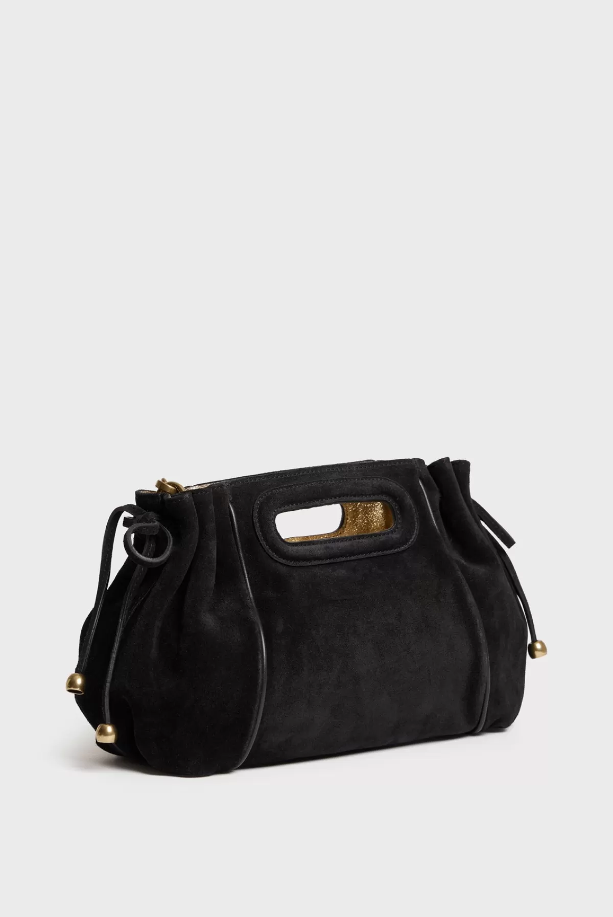Gerarddarel Sac à main en cuir velours - MINI DANY | Gerard Darel Noir-Femme Sacs à main | Sacs porté épaule | Sacs bandoulière