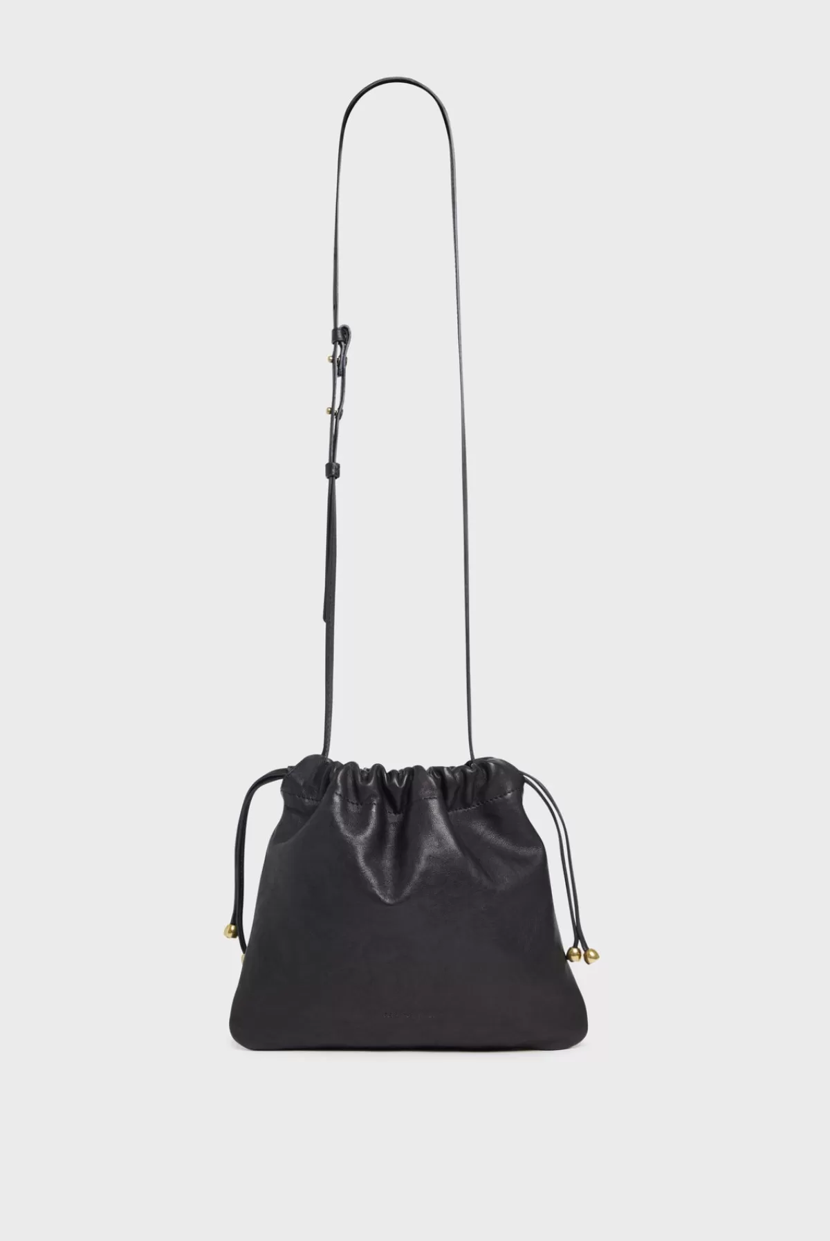 Gerarddarel Sac bourse en cuir lavé femme ALICE | Gerard Darel Noir-Femme Sacs porté épaule | Sacs bandoulière