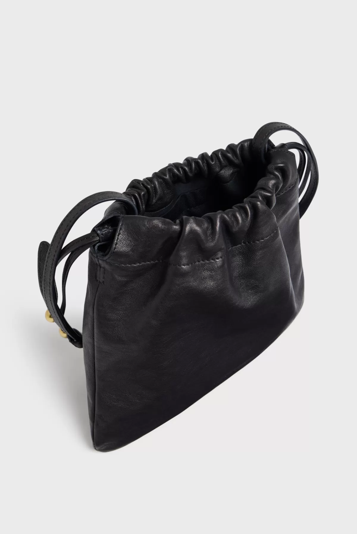 Gerarddarel Sac bourse en cuir lavé femme ALICE | Gerard Darel Noir-Femme Sacs porté épaule | Sacs bandoulière