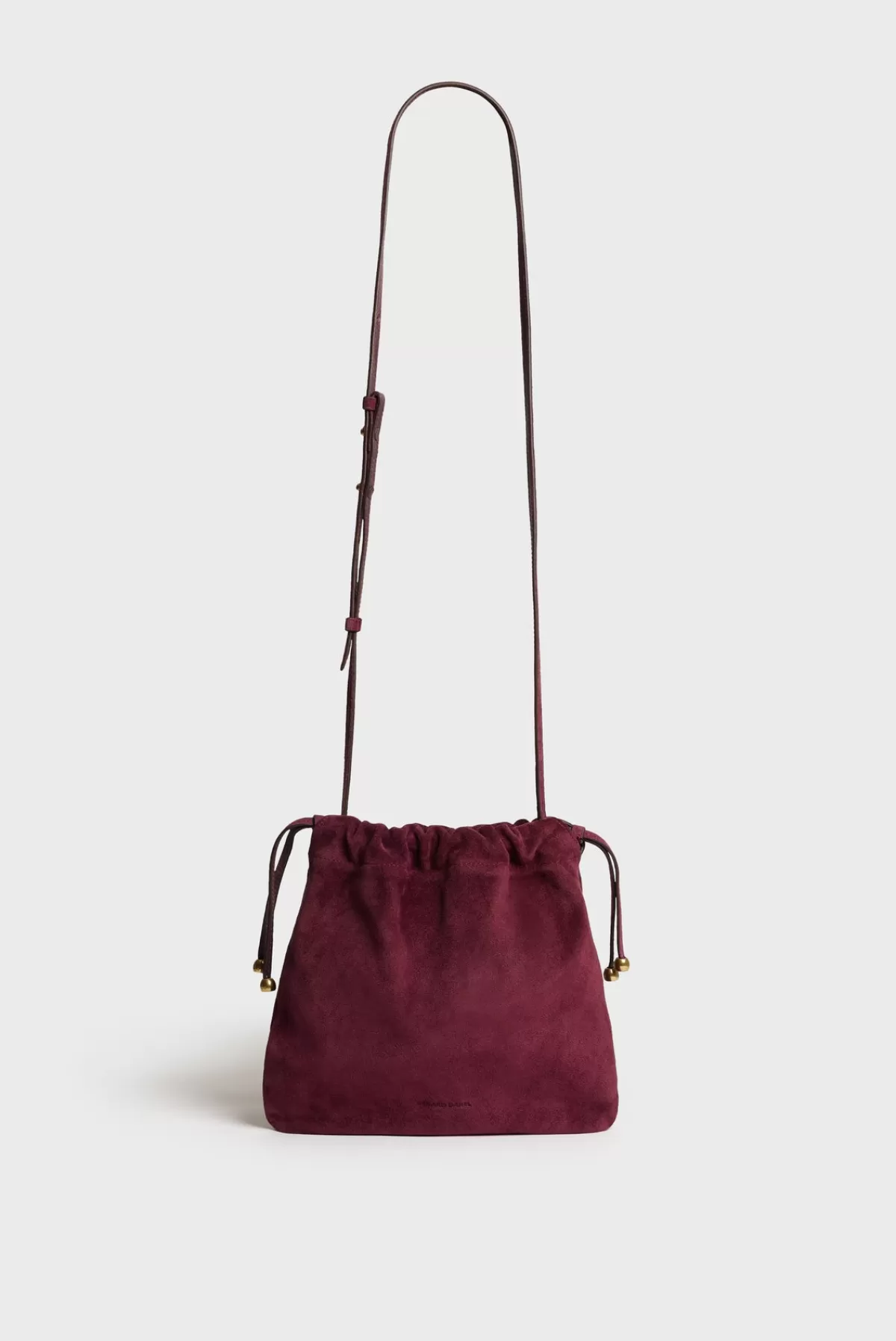 Gerarddarel Sac bourse en cuir velours - ALICE Violet-Femme Sacs porté épaule | Sacs bandoulière