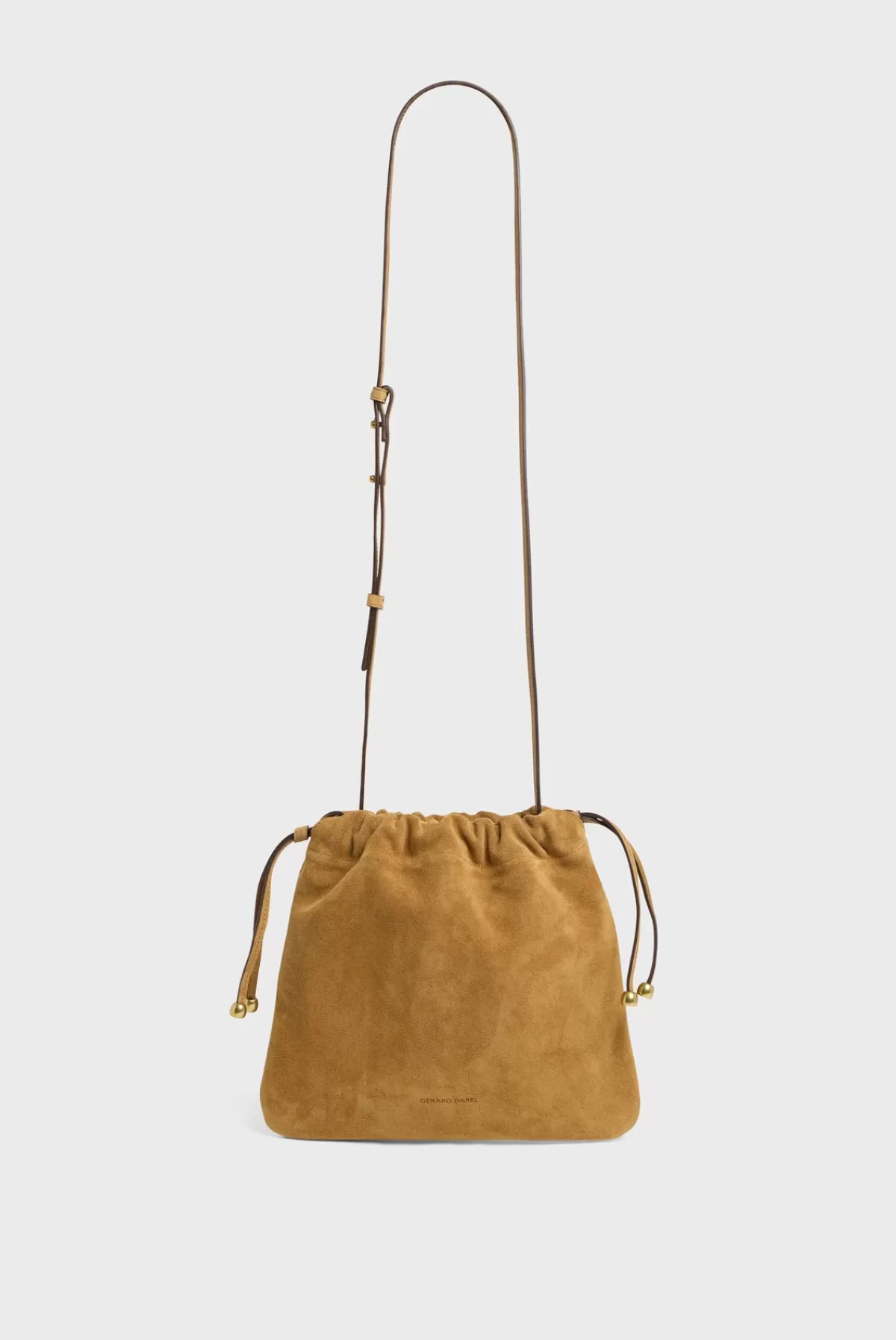 Gerarddarel Sac bourse en cuir velours femme ALICE | Gerard Darel Blé-Femme Sacs porté épaule | Sacs bandoulière