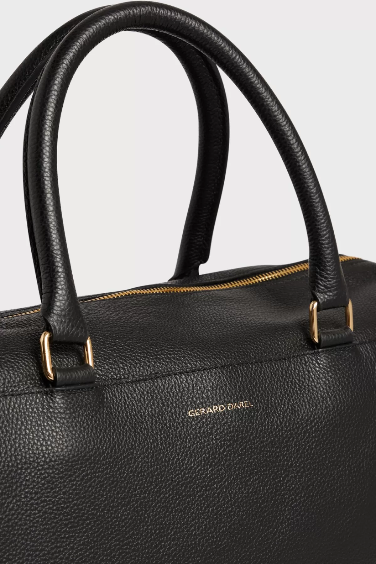 Gerarddarel Sac bowling en cuir femme LE JACKIE | Gerard Darel Noir-Femme Sacs à main | Sacs porté épaule | Sacs bandoulière