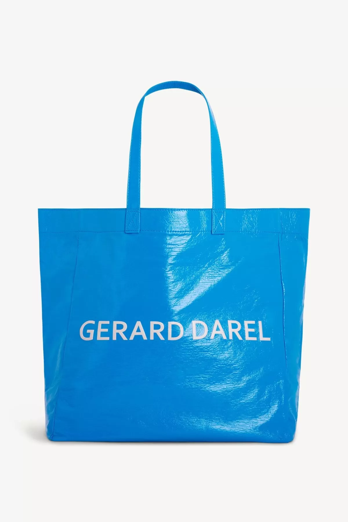 Gerarddarel Sac cabas en toile enduite Azur - LOLA | Gerard Darel Bleu-Femme Sacs à main | Sacs porté épaule | Paniers & Cabas