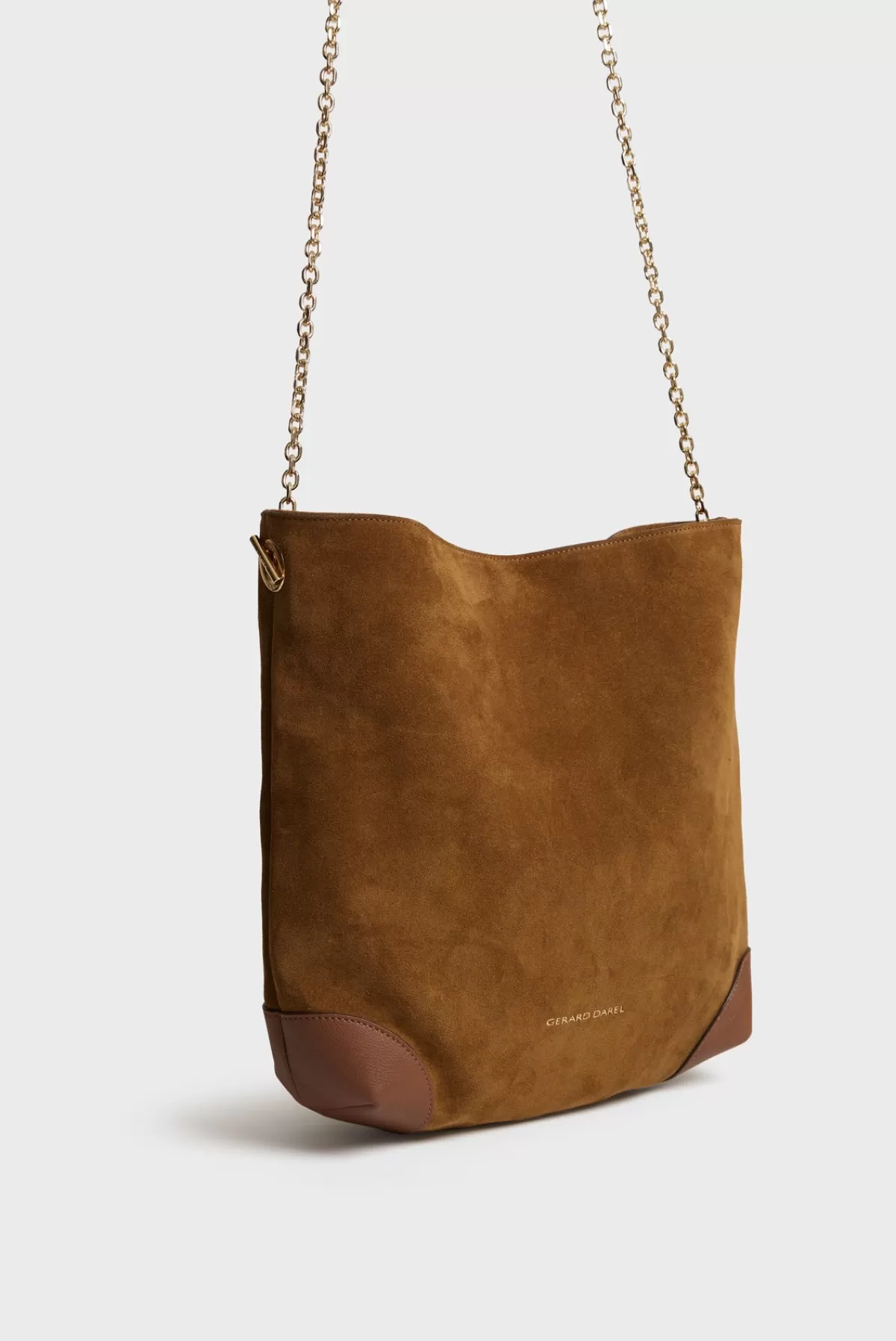 Gerarddarel Sac hobo en cuir velours - LE CHARLOTTE Camel-Femme Sacs porté épaule | Sacs bandoulière