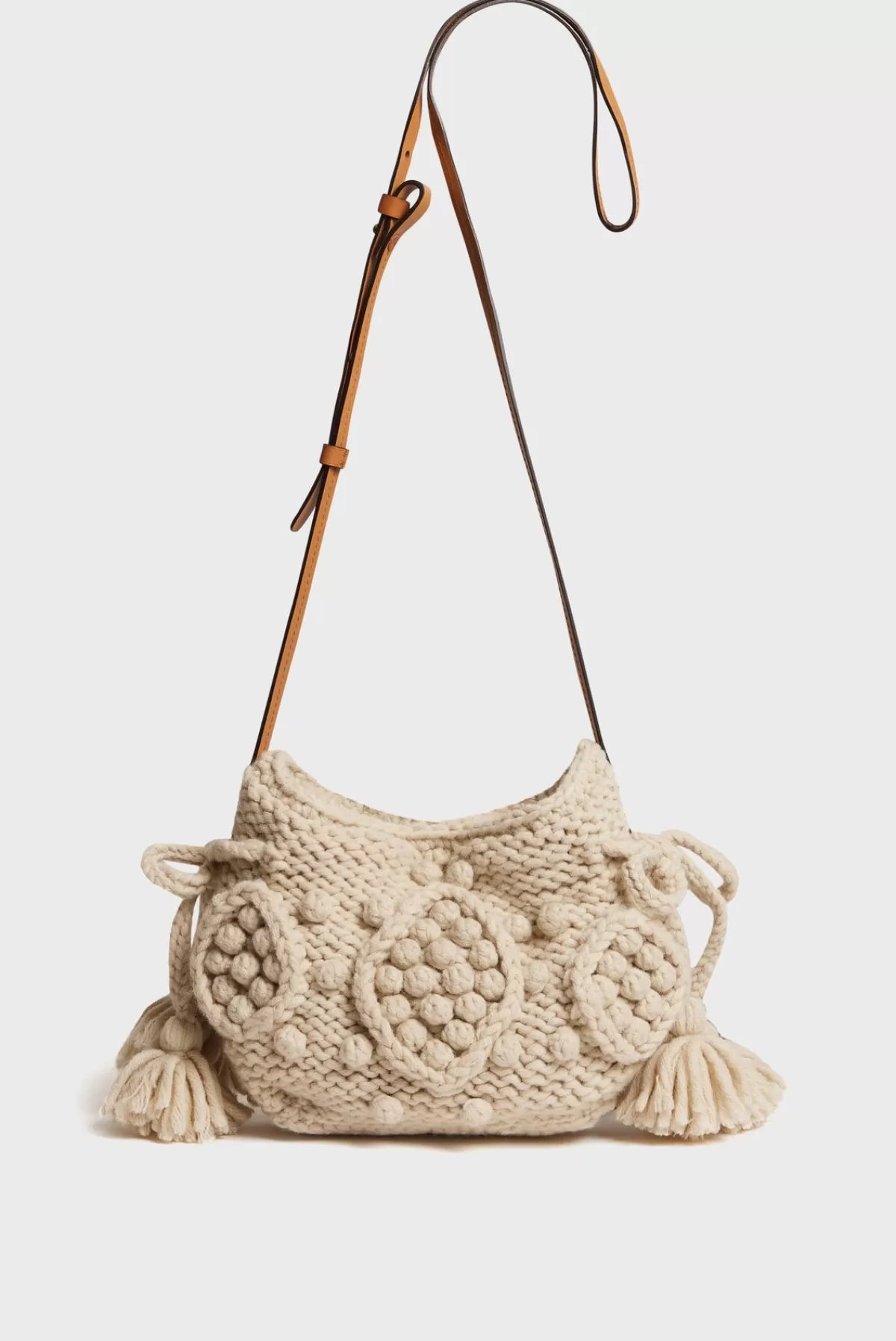 Gerarddarel Sac travers en tricot - MINI 24 Blanc-Femme Sacs porté épaule | Sacs bandoulière